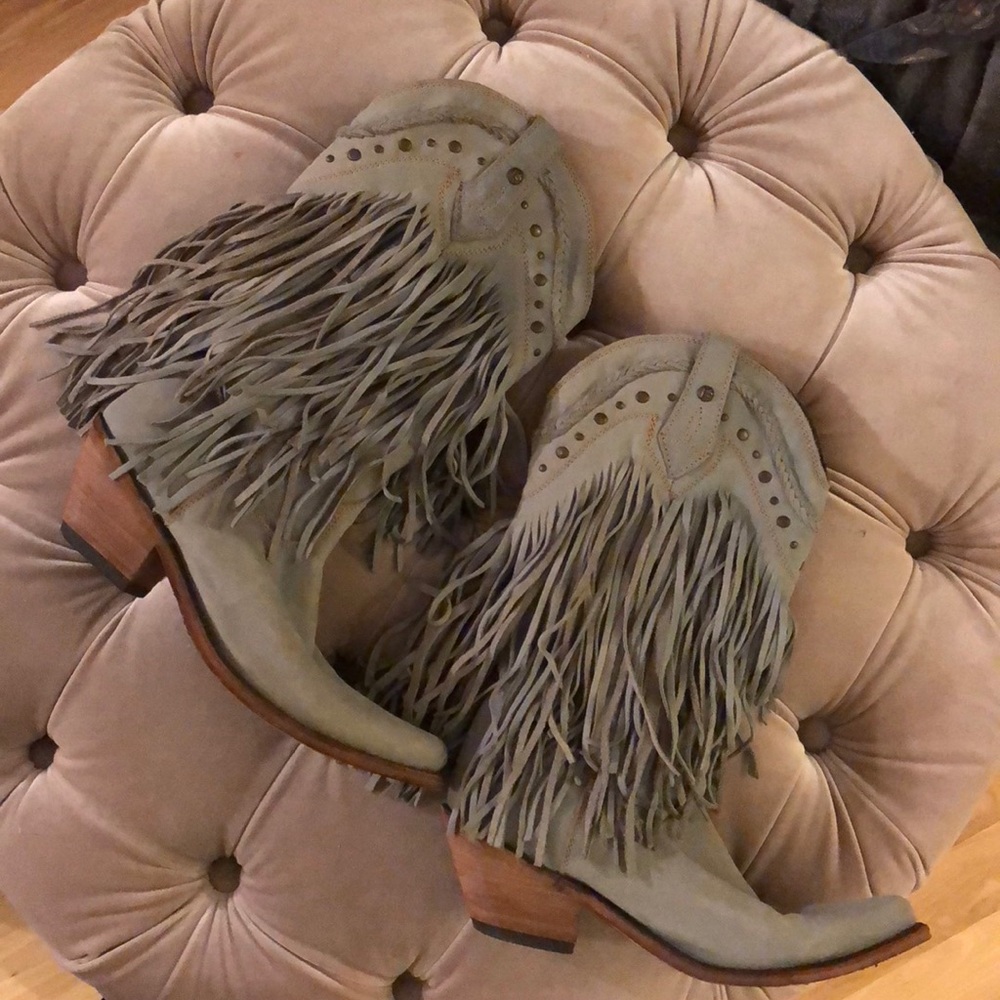 Amazing liberty black fringe Vegas boot